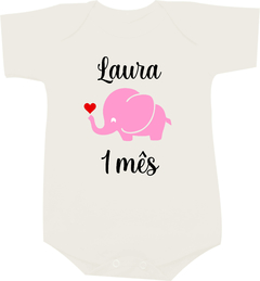 Body Bebê Mesversário Elefante - comprar online