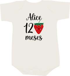 Body Bebê Mesversário Fruta Morango - comprar online