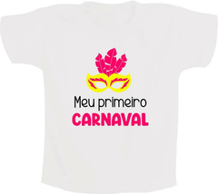 Body Bebê Meu Primeiro Carnaval Máscara Menina - comprar online