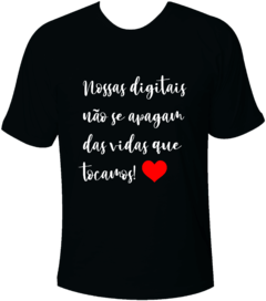 Camiseta Nossas Digitais Enfermeiro Enfermeira