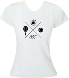 Camiseta Beach Tennis - Símbolos Modelo 2 - Moricato