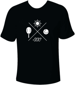 Camiseta Beach Tennis - Símbolos Modelo 2