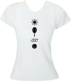 Camiseta Beach Tennis - Símbolos Vertical Modelo 1 - Moricato