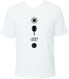 Camiseta Beach Tennis - Símbolos Vertical Modelo 1 na internet