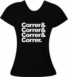 T-Shirt Feminina Corrida Correr& Correr& Correr& Correr