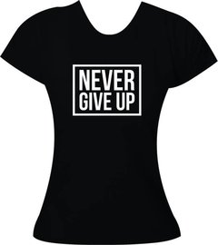 T-Shirt Feminina Corrida Never Give Up - comprar online