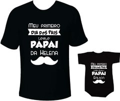 primeiro dia dos pais camiseta tal pai tal filho