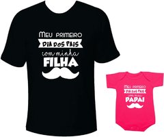 primeiro dia dos pais camiseta tal pai tal filho