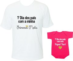 primeiro dia dos pais camiseta tal pai tal filho