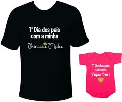 primeiro dia dos pais camiseta tal pai tal filho