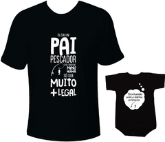 Camisetas Tal pai tal filho Pai pescador / Sonhando com a minha primeira pesca