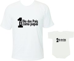 primeiro dia dos pais camiseta tal pai tal filho