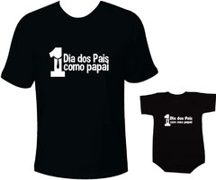 primeiro dia dos pais camiseta tal pai tal filho