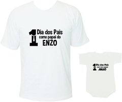 primeiro dia dos pais camiseta tal pai tal filho