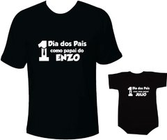 primeiro dia dos pais camiseta tal pai tal filho