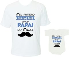 primeiro dia dos pais camiseta tal pai tal filho