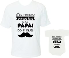 primeiro dia dos pais camiseta tal pai tal filho