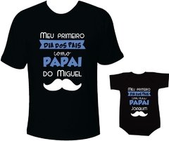 primeiro dia dos pais camiseta tal pai tal filho