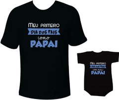 primeiro dia dos pais camiseta tal pai tal filho