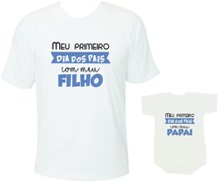 primeiro dia dos pais camiseta tal pai tal filho