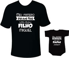 primeiro dia dos pais camiseta tal pai tal filho