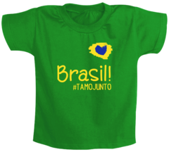 Body Bebê Verde Brasil Tamo Junto - comprar online