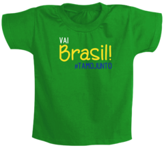 Body Bebê Verde Vai Brasil Tamo Junto - comprar online