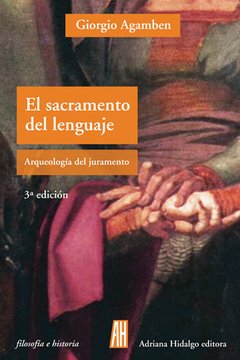 EL SACRAMENTO DEL LENGUAJE, GIORGIO AGAMBEN