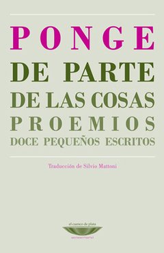 De parte de las cosas, Francis Ponge