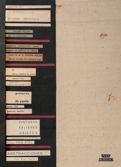 carpeta de exposiciones 1935 - 1960, yente (eugenia crenovich)