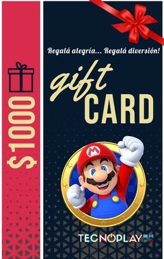GIFT CARD TECNOPLAY $1000