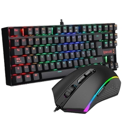 KIT REDRAGON K552RGB-BA KUMARA Y MOUSE GRIFFIN - TECNOPLAY