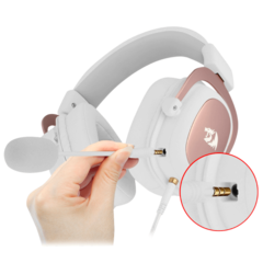 AURICULAR REDRAGON ZEUS 2 WHITE H510 - comprar online