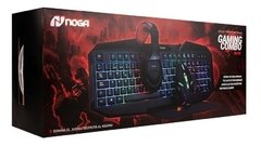 COMBO TECLADO + MOUSE + AURICULAR + MOUSE PAD NOGA NKB-403