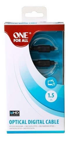 CABLE AUDIO OPTICO DIGITAL 1.5M ONE FOR ALL