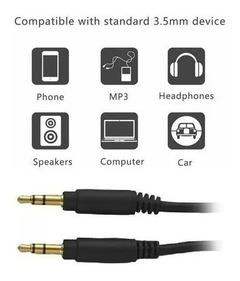 CABLE AUXILIAR 3.5MM ROYALCELL 1M - comprar online