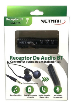 RECEPTOR DE AUDIO BLUETOOTH NETMAK NM-BT6 en internet