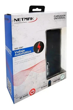 CARGADOR DE NOTEBOOK UNIVERSAL NETMAK NM-1287 90W