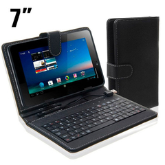 FUNDA CON TECLADO PARA TABLETS 7" NKB-007 - comprar online