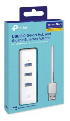 ADAPTADOR USB A RJ45 ETHERNET GIGA TP-LINK UE330 + HUB 3 USB 3.0 en internet