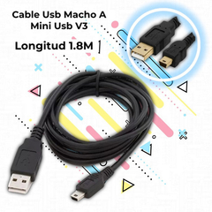 CABLE USB A MINI USB KOLKE 1.80MTS PS3 en internet
