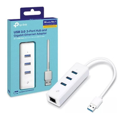 ADAPTADOR USB A RJ45 ETHERNET GIGA TP-LINK UE330 + HUB 3 USB 3.0