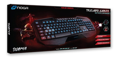 TECLADO RETROILUMINADO GAMER NOGA NKB-380A - comprar online