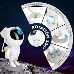 ASTRONAUTA PARADO PROYECTOR DE GALAXIA LED - tienda online