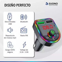 TRANSMISOR FM BT PARA AUTO SUONO - comprar online