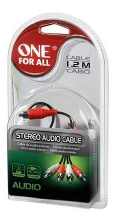 CABLE RCA 2 COLORES 1.2M ONE FOR ALL