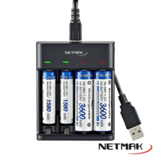 CARGADOR PILAS NETMAK NM-CH4 en internet