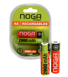 PILAS AA RECARGABLES NOGA 2900/2700 mAh