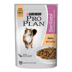 Pouch Pro Plan Sterilized Cat de pollo para Gatos Castrados x 85g
