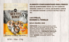 Golosina BETTER BONES - HUESOS DE POLLO CON ROMERO/TOMILLO x 10 U - comprar online
